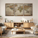 World Map Canvas Print – Framed Travel Map Wall Art for by MyGreatCanvas | Canvas Wall Art Prints | Photo Prints & Wall Decor