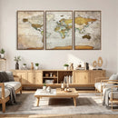 Personalized World Map Canvas Print – Colorful Watercolor by MyGreatCanvas | Canvas Wall Art Prints | Photo Prints & Wall Decor