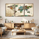 World Map Canvas Print – Framed Detailed Map of the World by MyGreatCanvas | Canvas Wall Art Prints | Photo Prints & Wall Decor