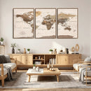 World Map Canvas Print – Framed Detailed Map of the World by MyGreatCanvas | Canvas Wall Art Prints | Photo Prints & Wall Decor