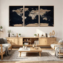 Grunge Wall Art World Map Canvas Print by MyGreatCanvas | Canvas Wall Art Prints | Photo Prints & Wall Decor