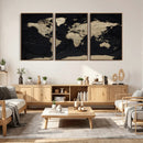 World Map Wall Art Print – Detailed Map of the World Wall by MyGreatCanvas | Canvas Wall Art Prints | Photo Prints & Wall Decor