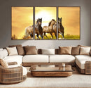 Wild Horses Wall Art Canvas Print – Framed Galloping Herd by MyGreatCanvas | Canvas Wall Art Prints | Photo Prints & Wall Decor