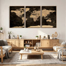World Map Canvas Print – Detailed Map of the World Wall Art by MyGreatCanvas | Canvas Wall Art Prints | Photo Prints & Wall Decor