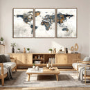 World Map Wall Art Canvas Print for Office Wall Decor by MyGreatCanvas | Canvas Wall Art Prints | Photo Prints & Wall Decor