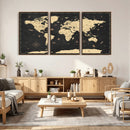 World Map Canvas Print – Detailed Map of the World Wall Art by MyGreatCanvas | Canvas Wall Art Prints | Photo Prints & Wall Decor