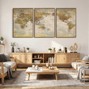World Map Canvas Print – Detailed Map of the World Wall Art by MyGreatCanvas | Canvas Wall Art Prints | Photo Prints & Wall Decor