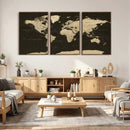 World Map Canvas Print – Framed World Map Wall Art for