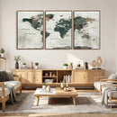 World Map Canvas Print – Framed Travel Map Wall Art for by MyGreatCanvas | Canvas Wall Art Prints | Photo Prints & Wall Decor