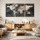 World Map Canvas Print – Detailed Map of the World Wall Art by MyGreatCanvas | Canvas Wall Art Prints | Photo Prints & Wall Decor