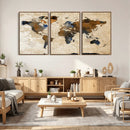 World Map Canvas Print – Framed Travel Map Wall Art for by MyGreatCanvas | Canvas Wall Art Prints | Photo Prints & Wall Decor