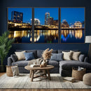 Austin Skyline Wall Art Canvas Print, Austin Downtown Night by MyGreatCanvas | Canvas Wall Art Prints | Photo Prints & Wall Decor