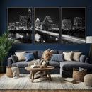 Austin Skyline Wall Art Canvas Print, Austin Downtown Night by MyGreatCanvas | Canvas Wall Art Prints | Photo Prints & Wall Decor