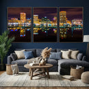 Baltimore Skyline Wall Art Canvas Print, Baltimore Downtown by MyGreatCanvas | Canvas Wall Art Prints | Photo Prints & Wall Decor