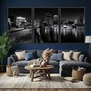 Boston Wall Art Canvas Print, Boston City Downtown Night by MyGreatCanvas | Canvas Wall Art Prints | Photo Prints & Wall Decor