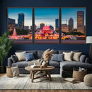 Chicago Wall Art Canvas Print - Chicago City Downtown Night by MyGreatCanvas | Canvas Wall Art Prints | Photo Prints & Wall Decor