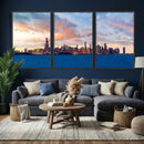 Chicago Wall Art Canvas Print - Chicago City Downtown Night by MyGreatCanvas | Canvas Wall Art Prints | Photo Prints & Wall Decor