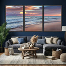 Ocean Sunset Wall Art Canvas Print – Coastal Beach by MyGreatCanvas | Canvas Wall Art Prints | Photo Prints & Wall Decor