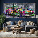 Graffiti Sports Car Street Art Wall Art Canvas Print, by MyGreatCanvas | Canvas Wall Art Prints | Photo Prints & Wall Decor