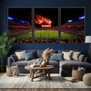Auburn Stadium Wall Art Canvas Print, College Football Night by MyGreatCanvas | Canvas Wall Art Prints | Photo Prints & Wall Decor