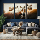 Wild Horse Herd Wall Art Canvas Print, Natural Horse by MyGreatCanvas | Canvas Wall Art Prints | Photo Prints & Wall Decor