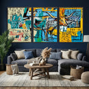 Basquiat Style Bird Bull Graffiti Wall Art Canvas Print, by MyGreatCanvas | Canvas Wall Art Prints | Photo Prints & Wall Decor