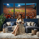 Clemson Tigers Memorial Stadium Wall Art Canvas Print
