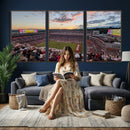 Donald W. Reynolds Razorback Stadium Wall Art Canvas Print –