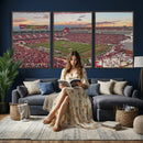 Donald W. Reynolds Razorback Stadium Wall Art Canvas Print –