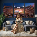 Oklahoma Memorial Stadium Wall Art Canvas Print – Oklahoma