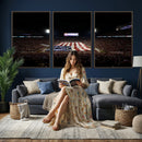 Oklahoma Memorial Stadium Wall Art Canvas Print – Oklahoma