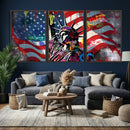 USA Statue of Liberty Graffiti Street Art Wall Art Canvas by MyGreatCanvas | Canvas Wall Art Prints | Photo Prints & Wall Decor