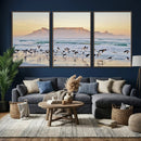 Seagulls Over Ocean Wall Art Canvas Print – Coastal Beach by MyGreatCanvas | Canvas Wall Art Prints | Photo Prints & Wall Decor