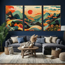 Yayoi Kusama Boho Mountain Landscape Large Wall Art, by MyGreatCanvas | Canvas Wall Art Prints | Photo Prints & Wall Decor