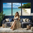 Puerto Rico Beach Paradise Wall Art – Tropical Coastal Print by MyGreatCanvas | Canvas Wall Art Prints | Photo Prints & Wall Decor