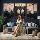 Brooklyn Bridge Canvas Wall Art, New York City Skyline Photography Print, NYC Landmark Urban Decor Artwork by MyGreatCanvas | Canvas Wall Art Prints | Photo Prints & Wall Decor