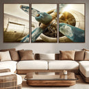 Vintage Airplane Canvas Print by MyGreatCanvas | Canvas Wall Art Prints | Photo Prints & Wall Decor