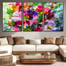 Oil Flower Abstract Canvas Print by MyGreatCanvas | Canvas Wall Art Prints | Photo Prints & Wall Decor