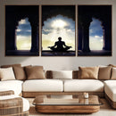 Women and Yoga Wall Art Canvas Print