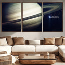Framed Saturn Wall Art Canvas Print