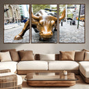 Charging Bull Wall Art Canvas Print