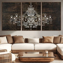Rustic Chandelier Canvas Print by MyGreatCanvas | Canvas Wall Art Prints | Photo Prints & Wall Decor