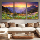 Mountain and Spring Wall Art Canvas Print