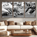 American Football Player Wall Art Canvas Print