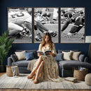 American Football Player Wall Art Canvas Print