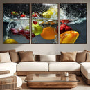 Kithen Vegetables World Wall Art Canvas Print