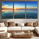 Blue Sky and Beach Wall Art Canvas Print