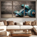 Dambell and Sport Wall Art Canvas Print by MyGreatCanvas | Canvas Wall Art Prints | Photo Prints & Wall Decor