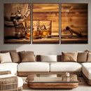 Rustic Whiskey and Barrel Canvas Print by MyGreatCanvas | Canvas Wall Art Prints | Photo Prints & Wall Decor