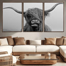 Texas Cow Wall Art Canvas, Texas Longhorn Cattle Canvas by MyGreatCanvas | Canvas Wall Art Prints | Photo Prints & Wall Decor